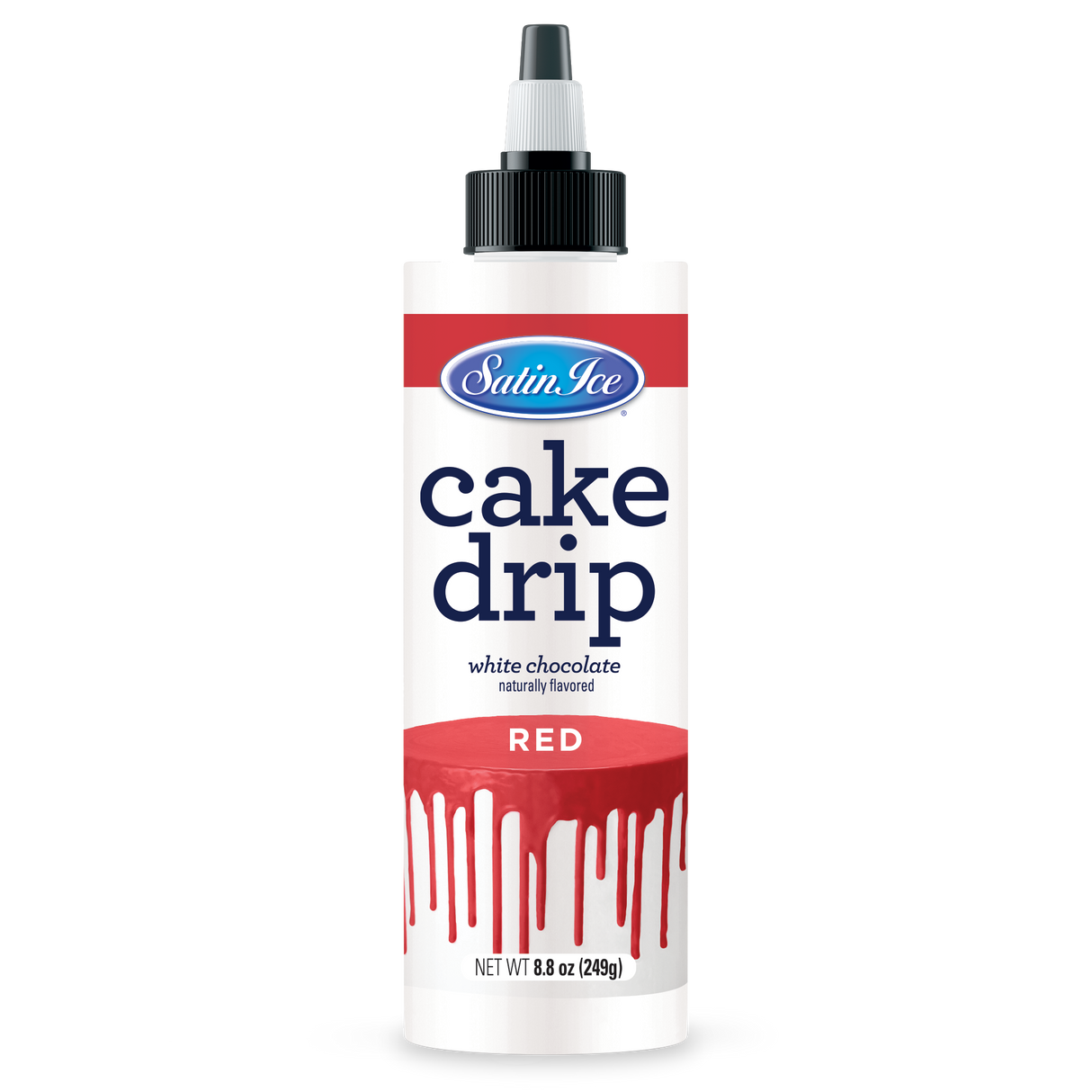 Icing, Cake Drip, Red,3 - 8.8 OUNCE