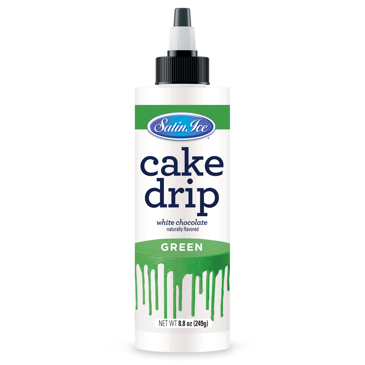 Icing, Cake Drip, Green,3 - 8.8 OUNCE