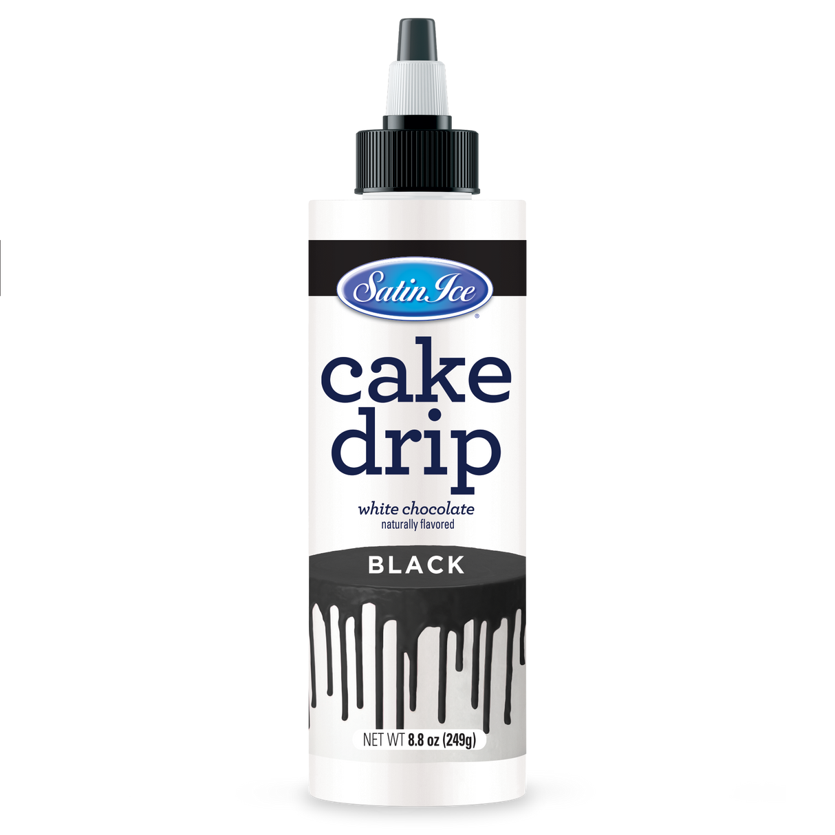 Icing, Cake Drip, Black,3 - 8.8 OUNCE