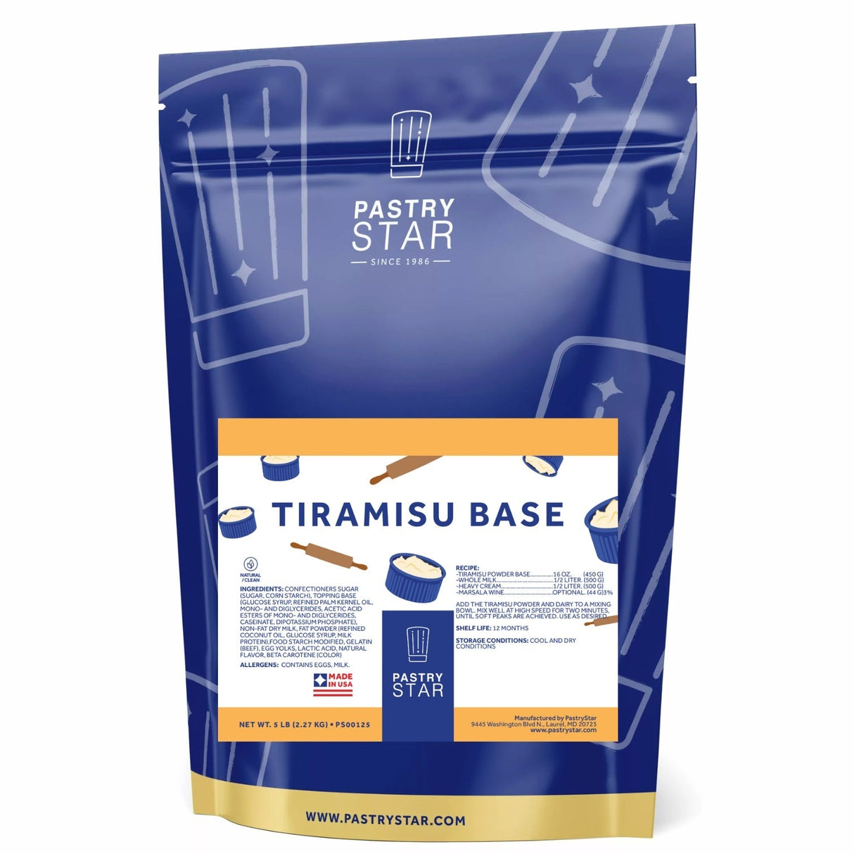 Base, Tiramisu, Powder,2 - 5 POUND
