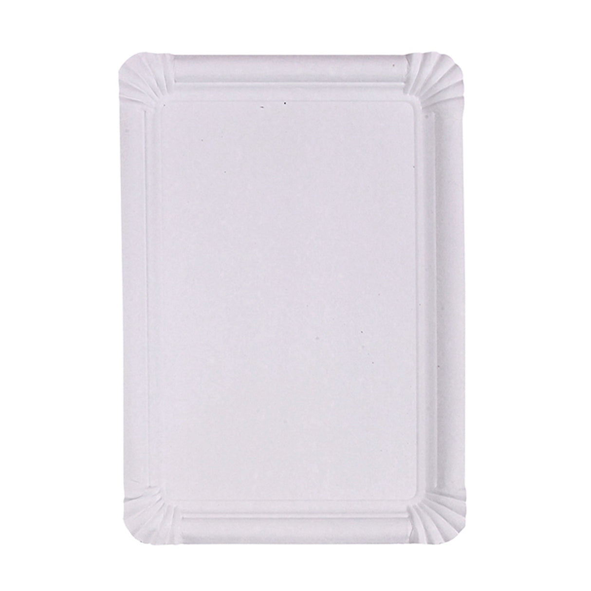 Plates, 12.99 x 9.06 Inch, Paper, White, Rectangular,25 - 4 COUNT