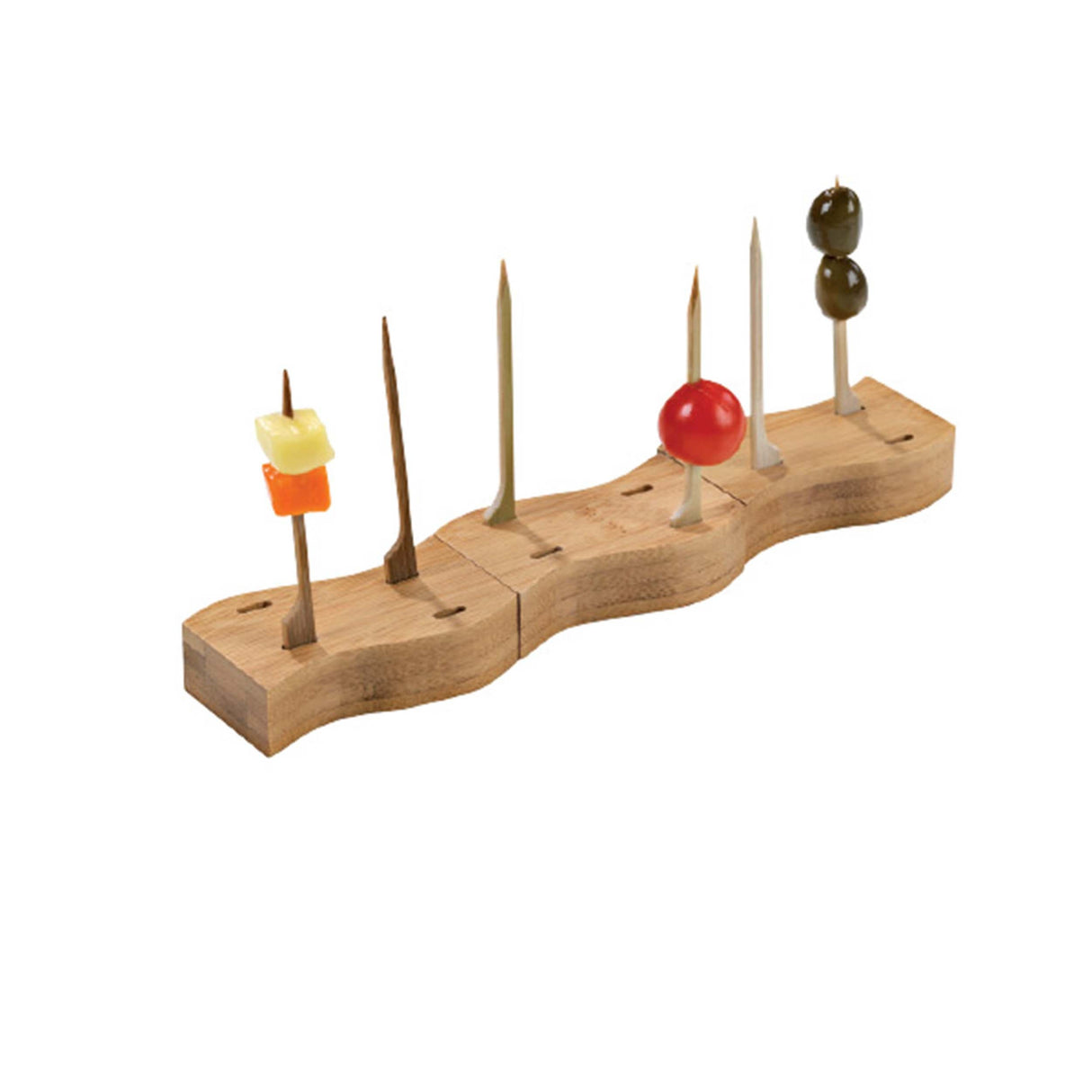 Holders, Paddle Pick, HAYA 4-Slot, 4.10 x 1.50 x 0.75 Inch, includes 20 Bamboo Paddle Picks,24 - 21 COUNT