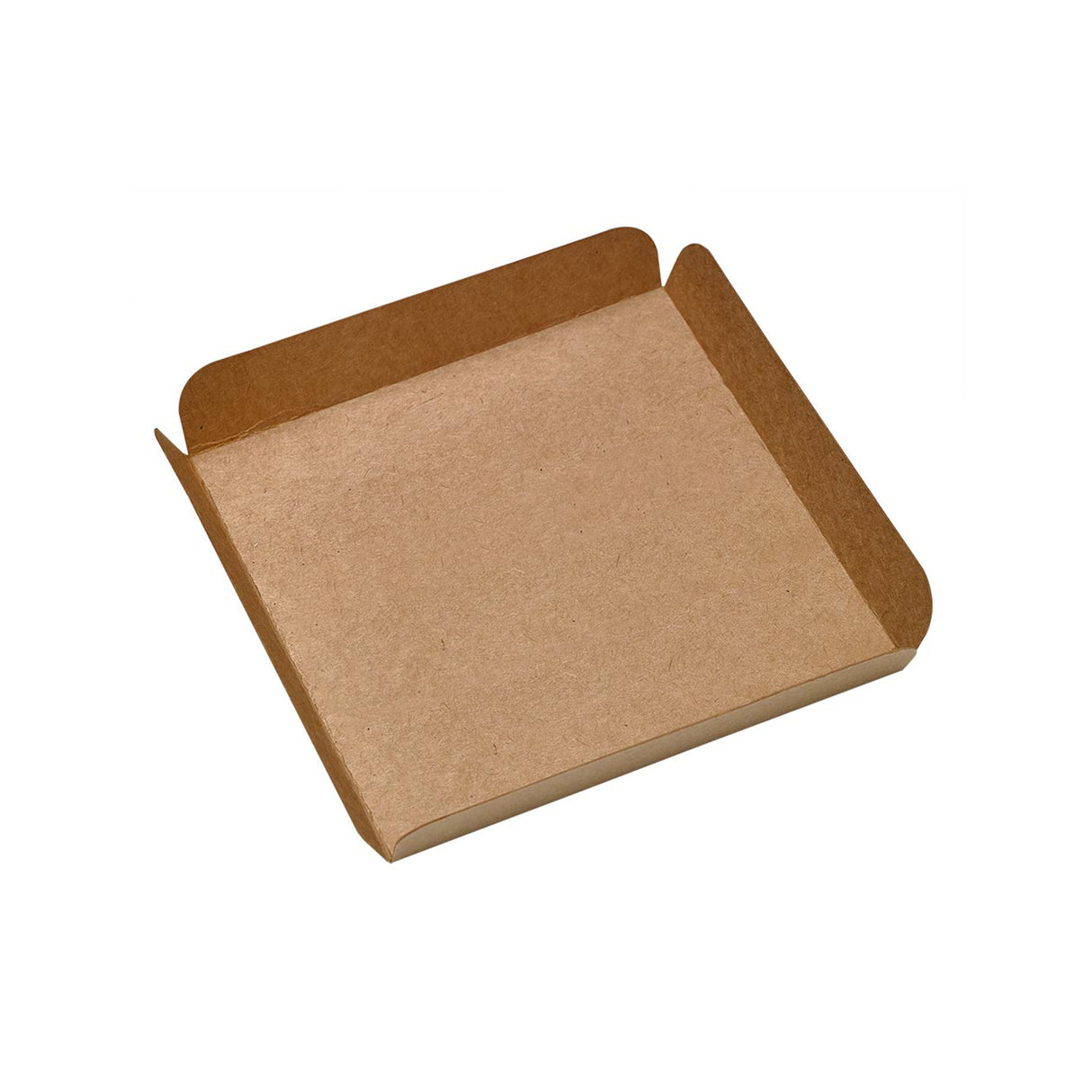 Trays, 7.48 x 7.48 x 0.79 Inch, Paper, Brown, Square, Foldable Edges,250 - 1 EACH