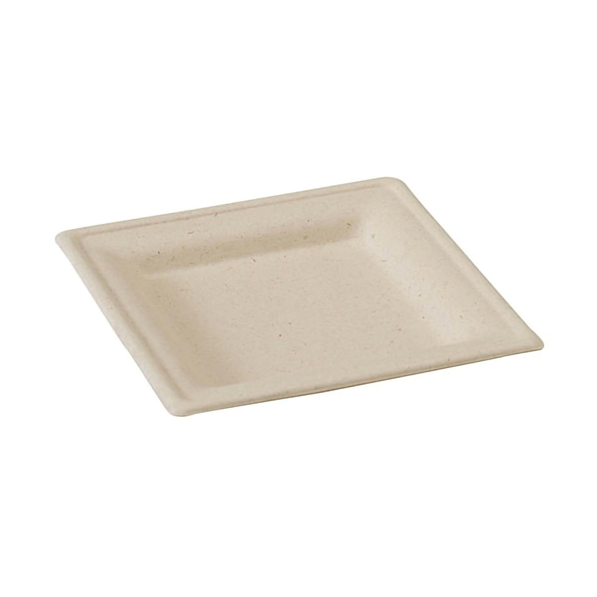 Plates, 10.20 x 10.20 Inch, Sugarcane, Brown, Square,2 - 125 COUNT