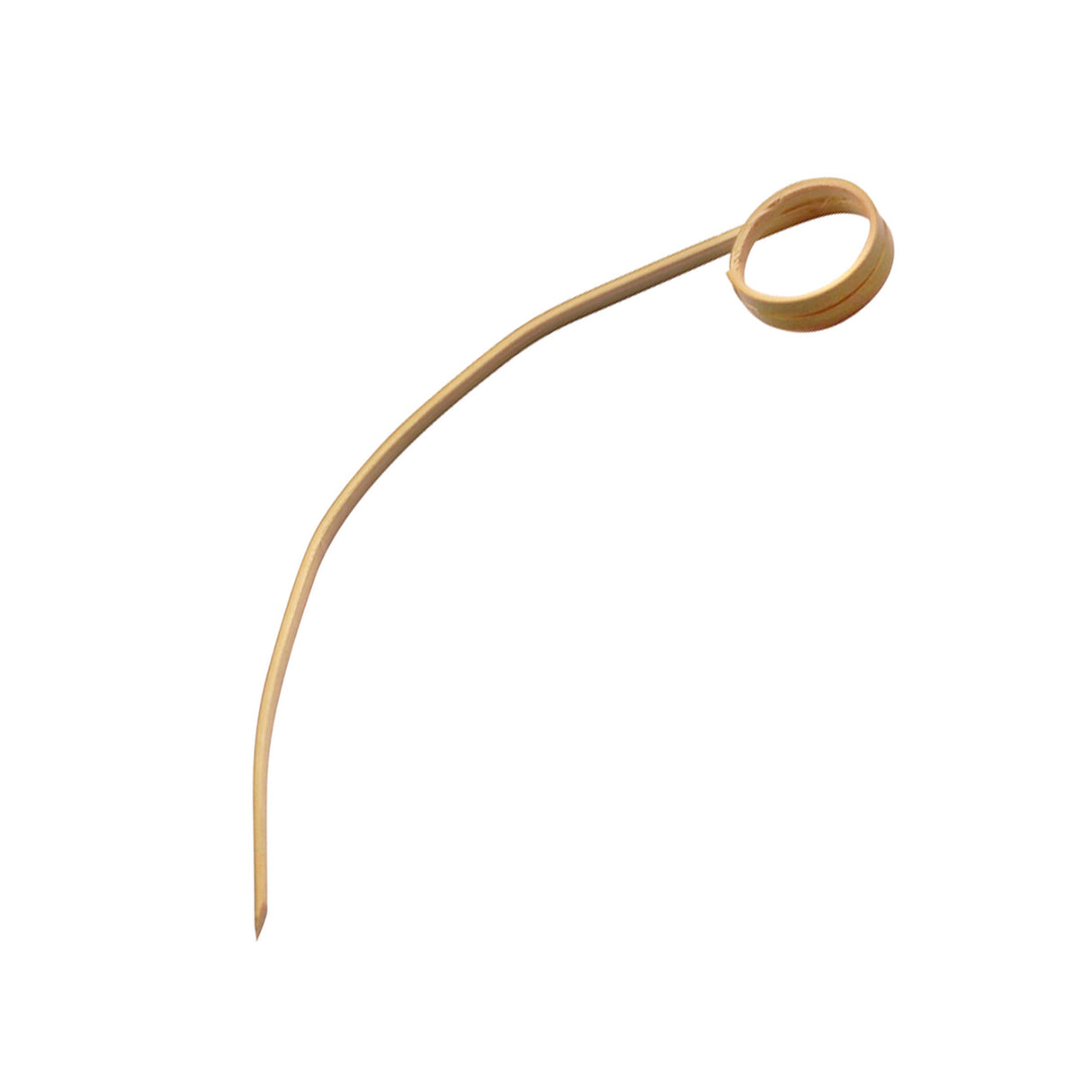 Skewers, Curved, 4.30 Inch, Bamboo,20 - 100 COUNT