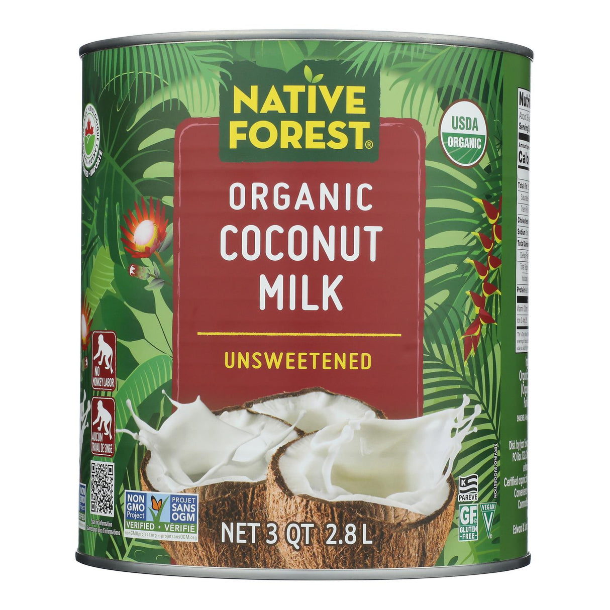 Milk, Coconut, Unsweetened,6 - 96 FLUID