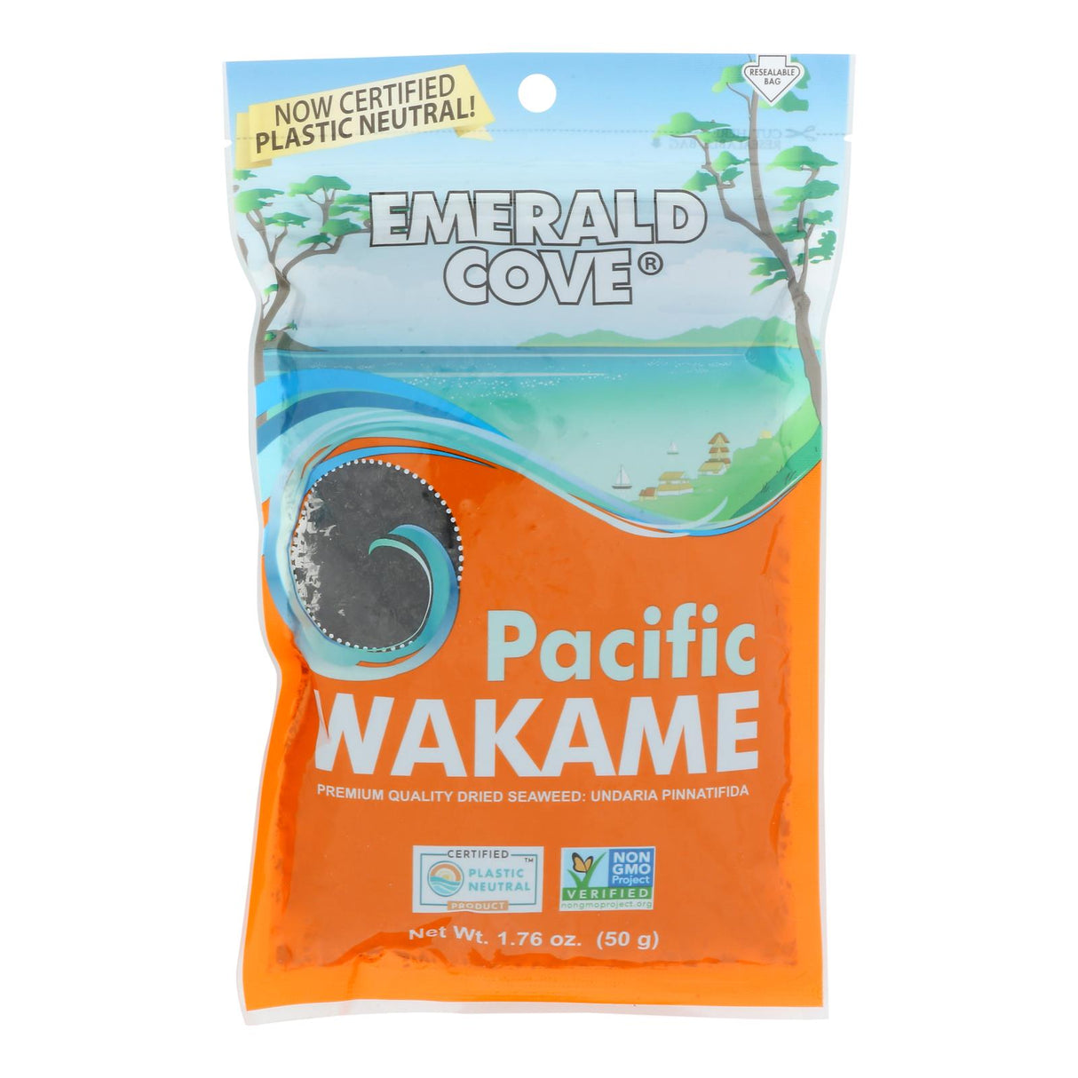 Seaweed, Wakame, Dried, Silver Grade, Resealable Bag,6 - 1.76 OUNCE