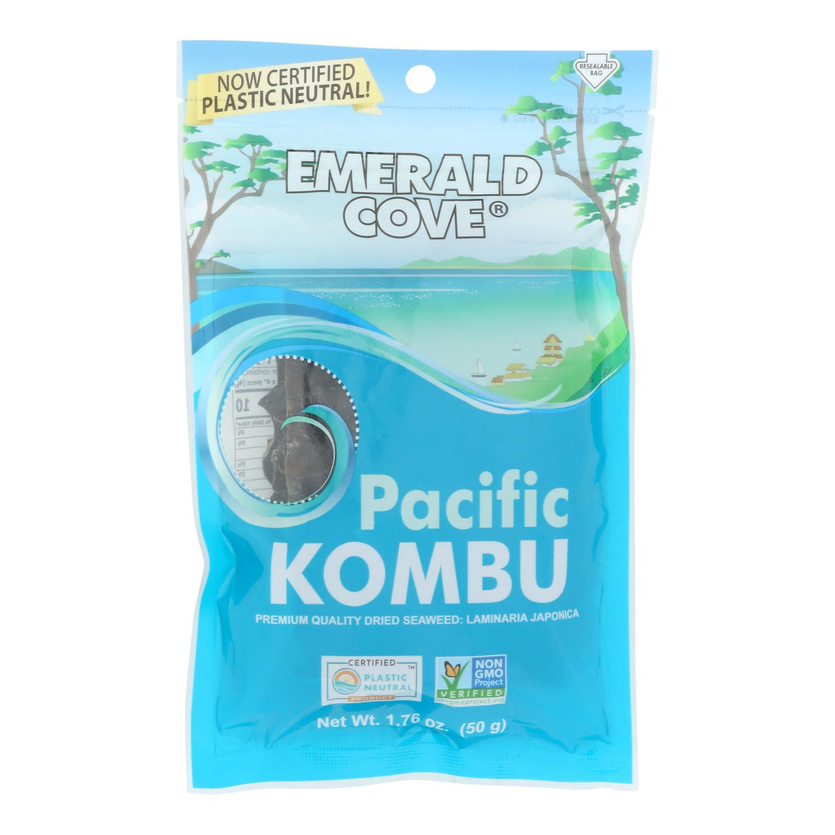 Seaweed, Kombu, Dried, Silver Grade, Resealable Bag,6 - 1.76 OUNCE