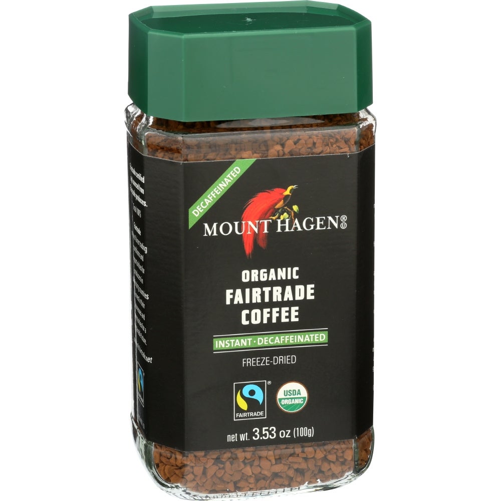 Coffee, Instant, Organic Fairtrade, Decaffeinated,6 - 3.53 OUNCE