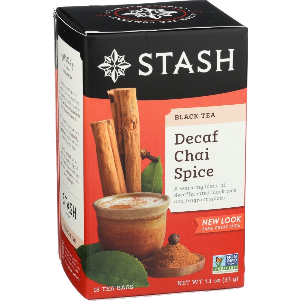 Tea, Chai Spice, Decaffeinated, Individually Wrapped with String,6 - 18 COUNT