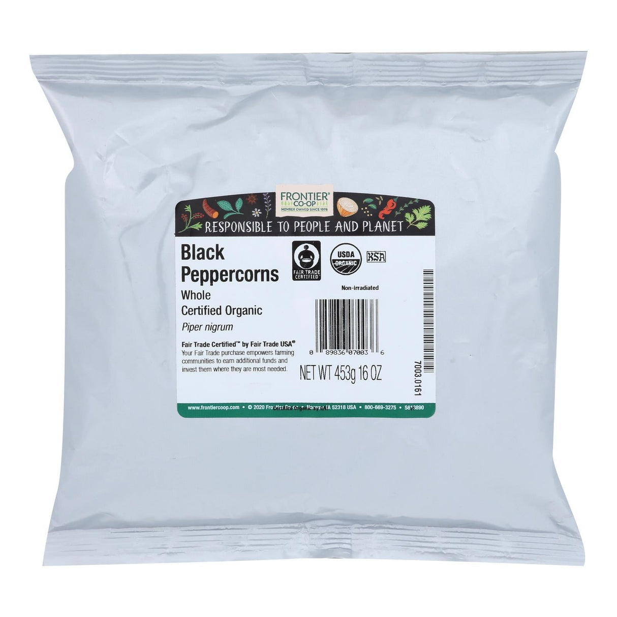 Peppercorns, Black, Whole,1 - 1 POUND