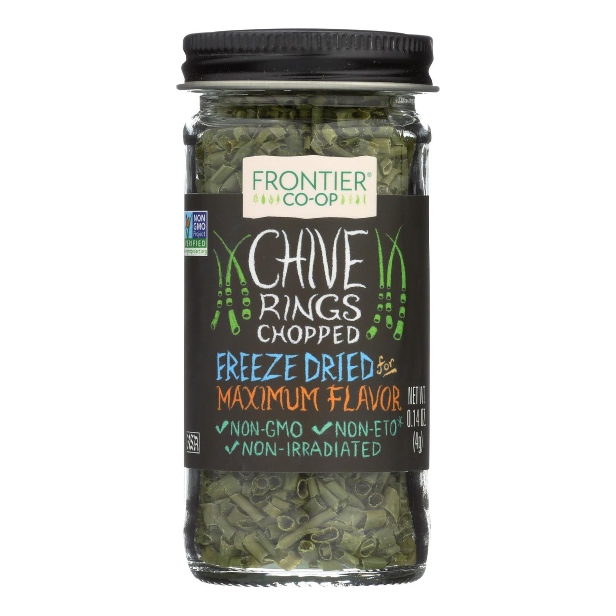 Spice, Chives, Cut & Sifted, Freeze-Dried,1 - 0.14 OUNCE