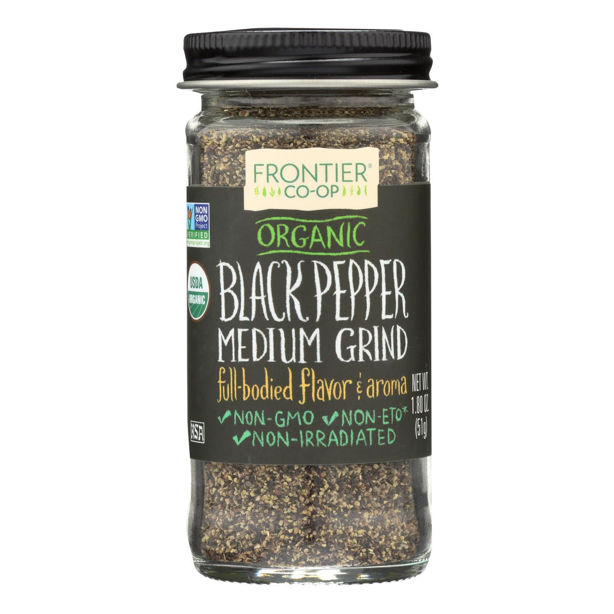 Pepper, Black, Medium Ground,1 - 1.8 OUNCE