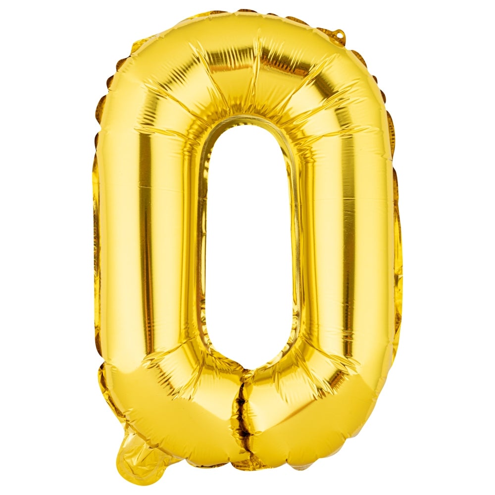 Balloon, Mylar, Balloonify 16 Inch, Number 0, Gold,1 - 1 EACH