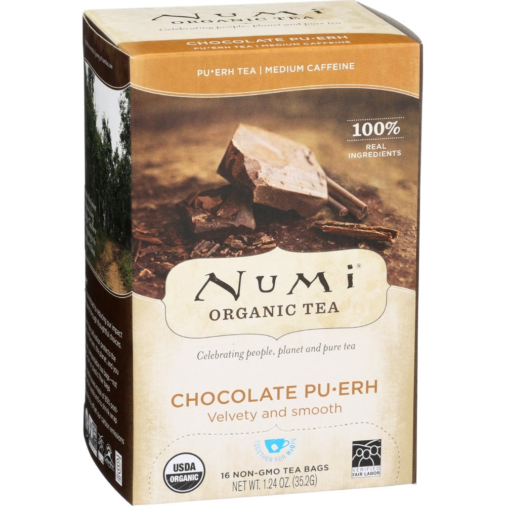 Tea, Chocolate Pu erh, Individuallly Wrapped with String,6 - 16 COUNT