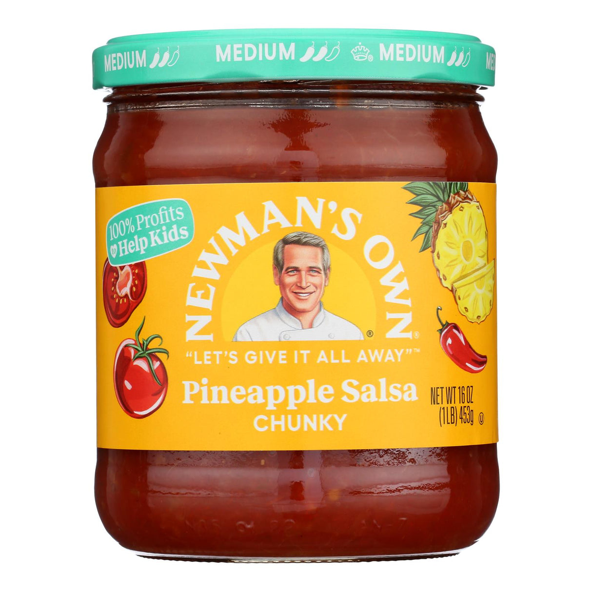 Salsa, Pineapple, Chunky, Medium,8 - 16 OUNCE