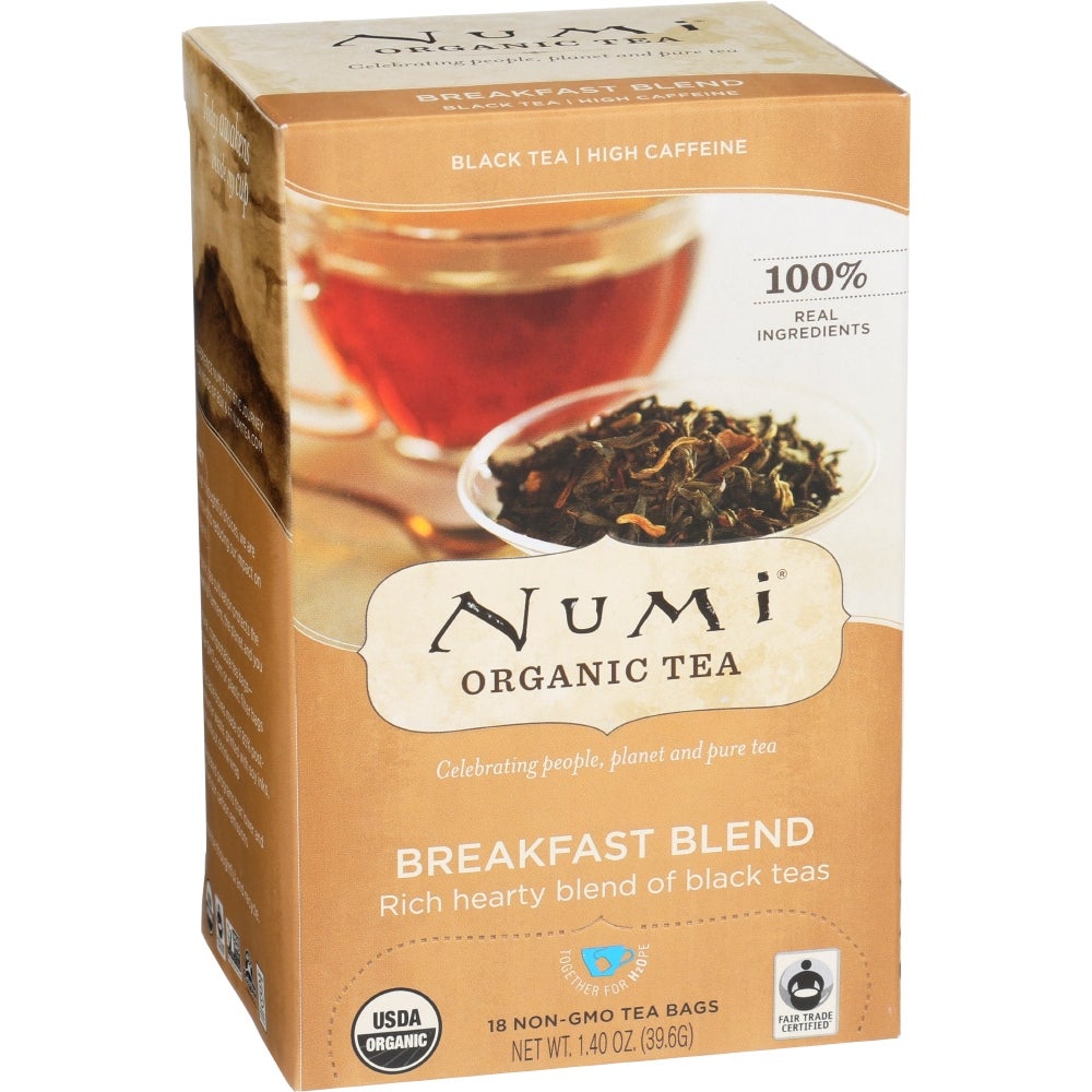 Tea, Black, Breakfast Blend, Individuallly Wrapped with String,6 - 18 COUNT