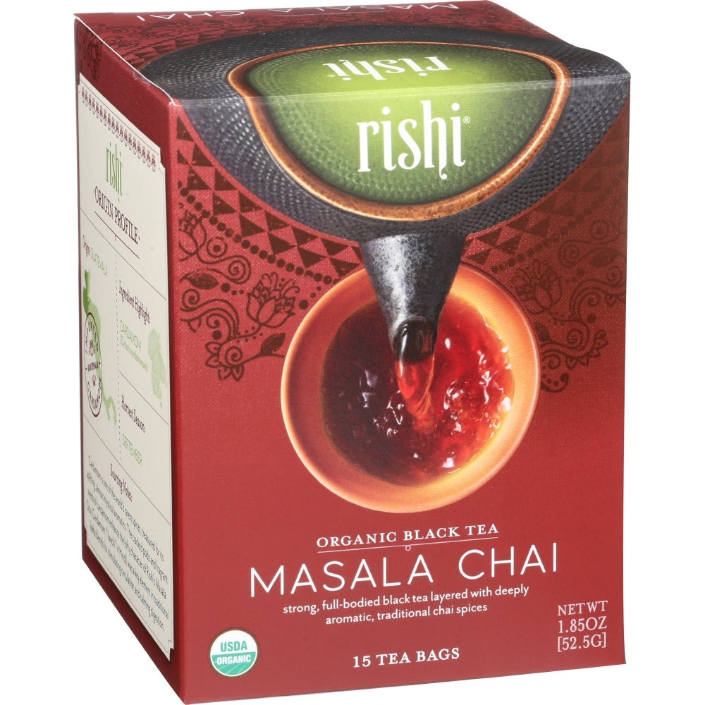 Tea, Masala Chai Black, with Filters, 1.85 Ounce,6 - 15 COUNT