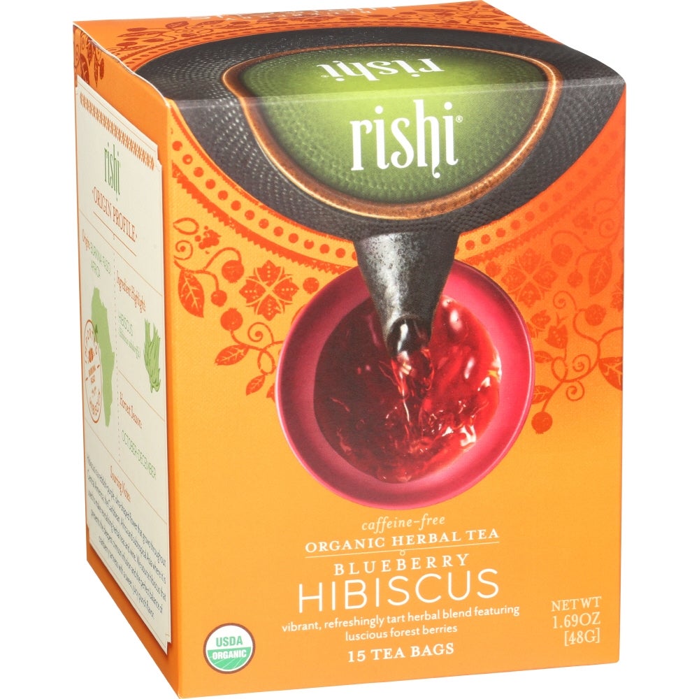 Tea, Blueberry Hibiscus, with Filters, 1.69 Ounce,6 - 15 COUNT