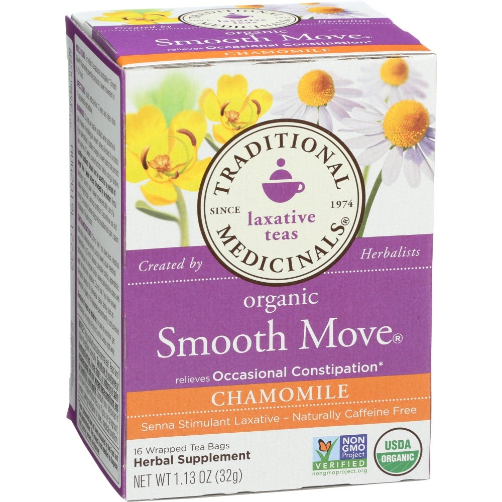 Tea, Chamomile, Smooth Move, Individually Wrapped with String,6 - 16 COUNT