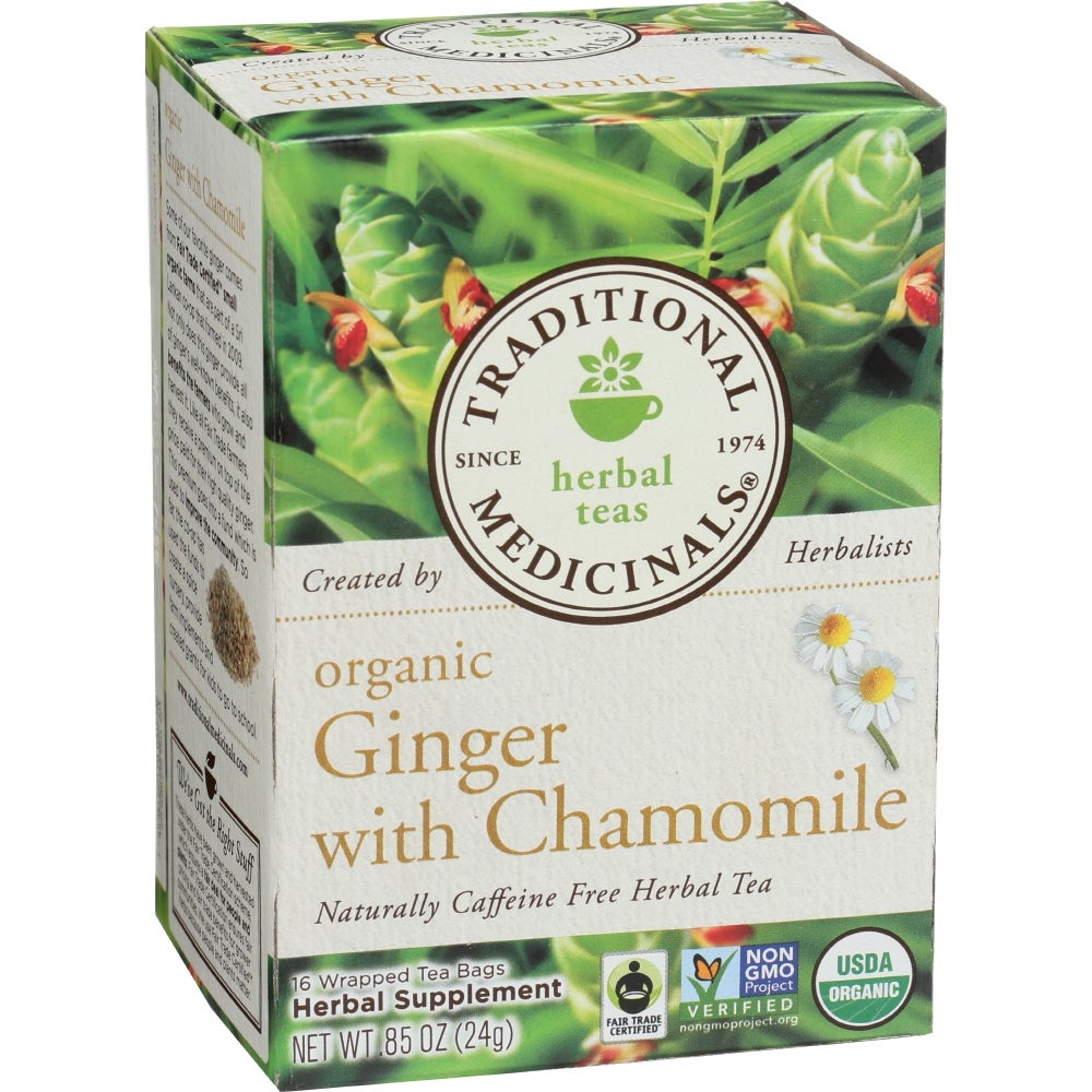 Tea, Ginger & Chamomile, Individually Wrapped with String,6 - 16 COUNT