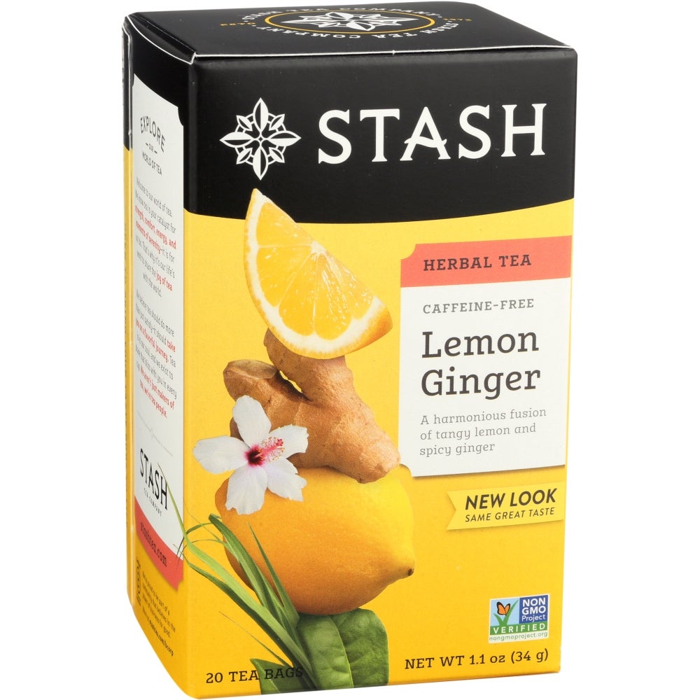 Tea, Lemon Ginger, Individually Wrapped with String,6 - 20 COUNT