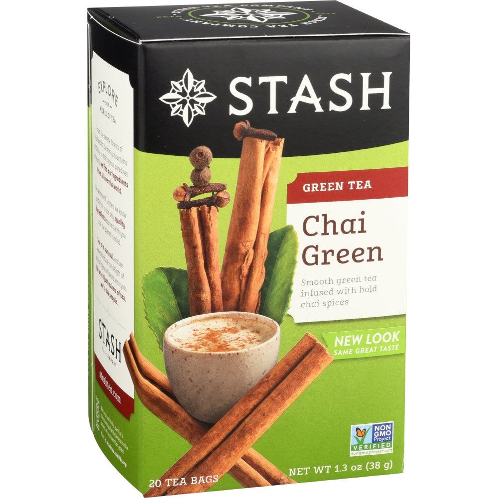 Tea, Chai Green, Individually Wrapped with String,6 - 20 COUNT