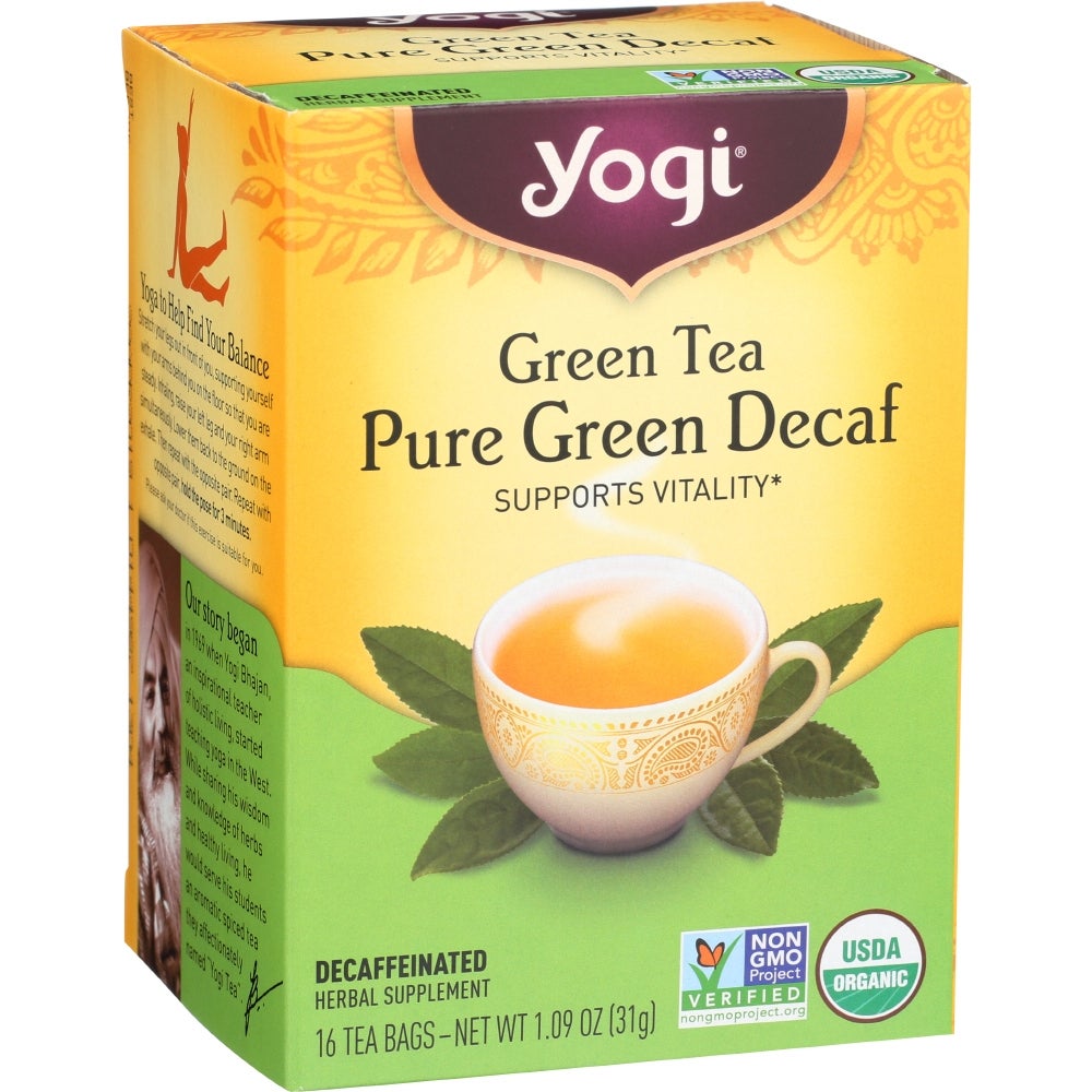 Tea, Green, Decaffeinated, Individually Wrapped with String, 1.09 Ounce,6 - 16 COUNT