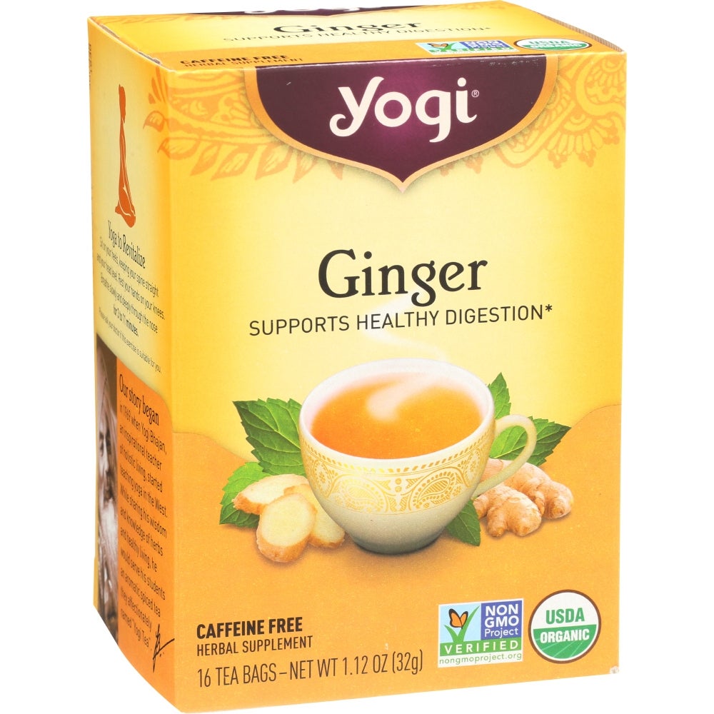 Tea, Ginger, Individually Wrapped with String, 1.12 Ounce,6 - 16 COUNT