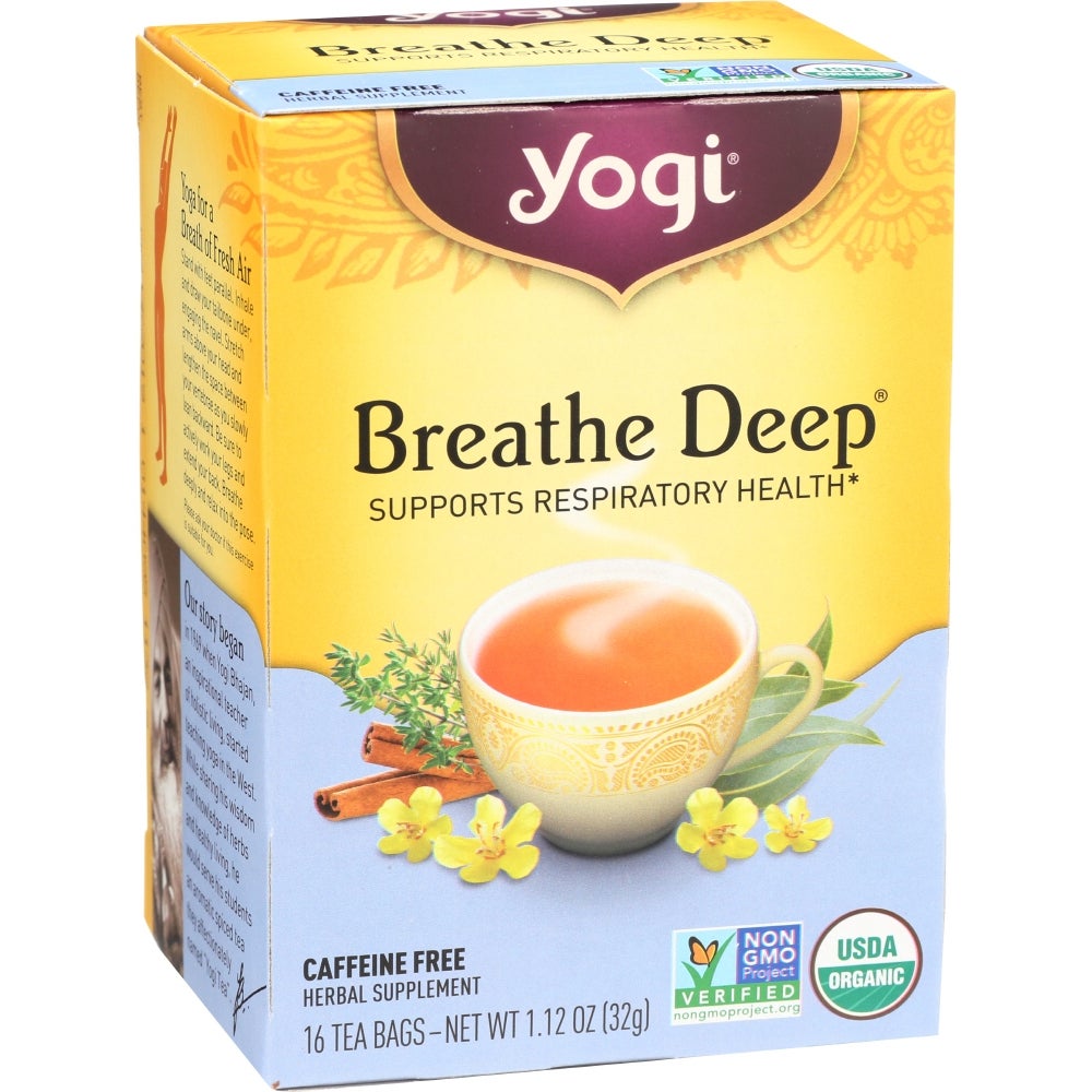 Tea, Spicy-Sweet, Breathe Deep, Individually Wrapped with String, 1.12 Ounce,6 - 16 COUNT