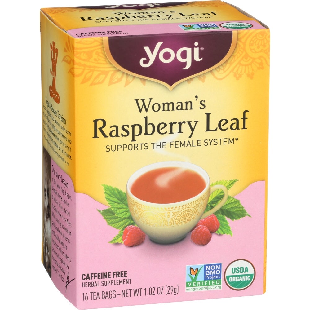 Tea, Raspberry Leaf, Woman's, Individually Wrapped with String, 1.02 Ounce,6 - 16 COUNT