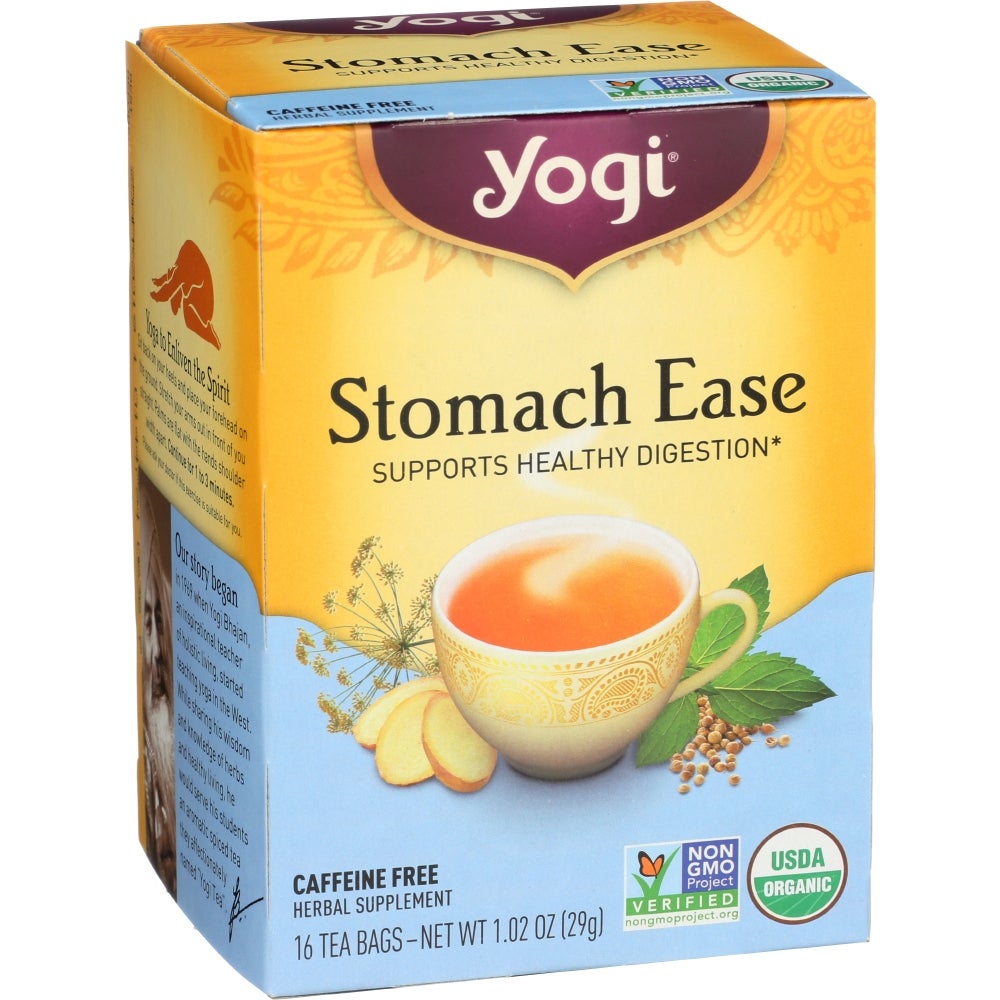 Tea, Spicy-Mint, Stomach Ease, Individually Wrapped with String, 1.02 Ounce,6 - 16 COUNT