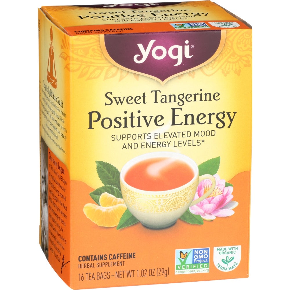 Tea, Sweet Tangerine, Positive Energy, Individually Wrapped with String, 1.02 Ounce,6 - 16 COUNT
