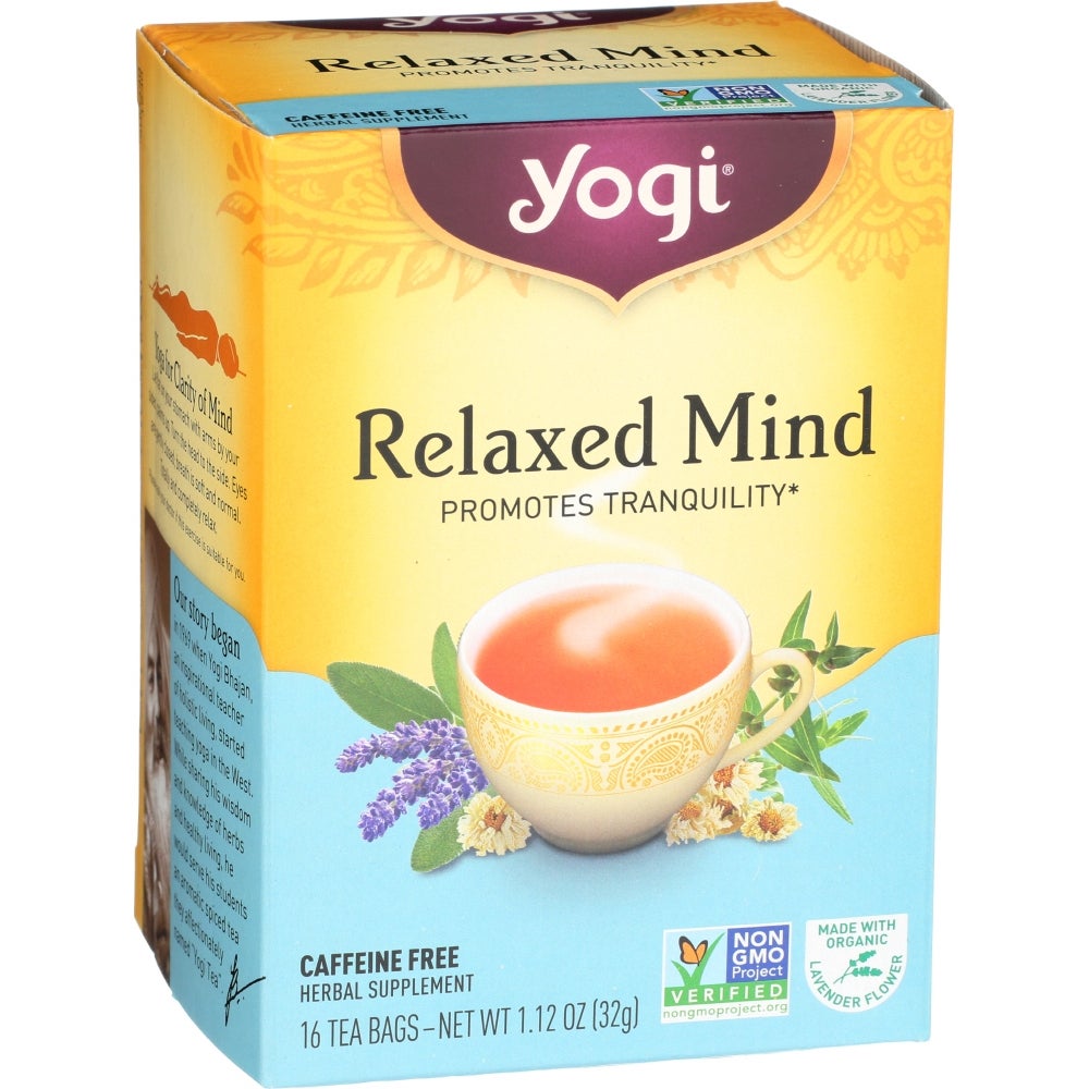 Tea, Floral, Relaxed Mind, Individually Wrapped with String, 1.12 Ounce,6 - 16 COUNT