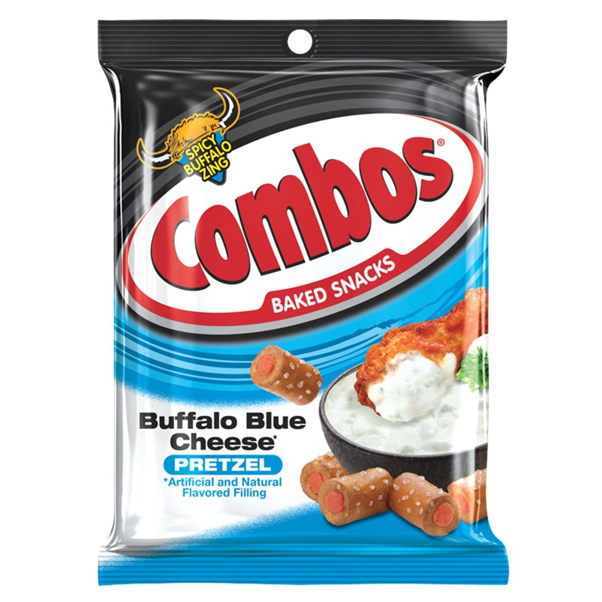 Baked Snacks, Pretzel, Buffalo Blue Cheese,12 - 6.3 OUNCE