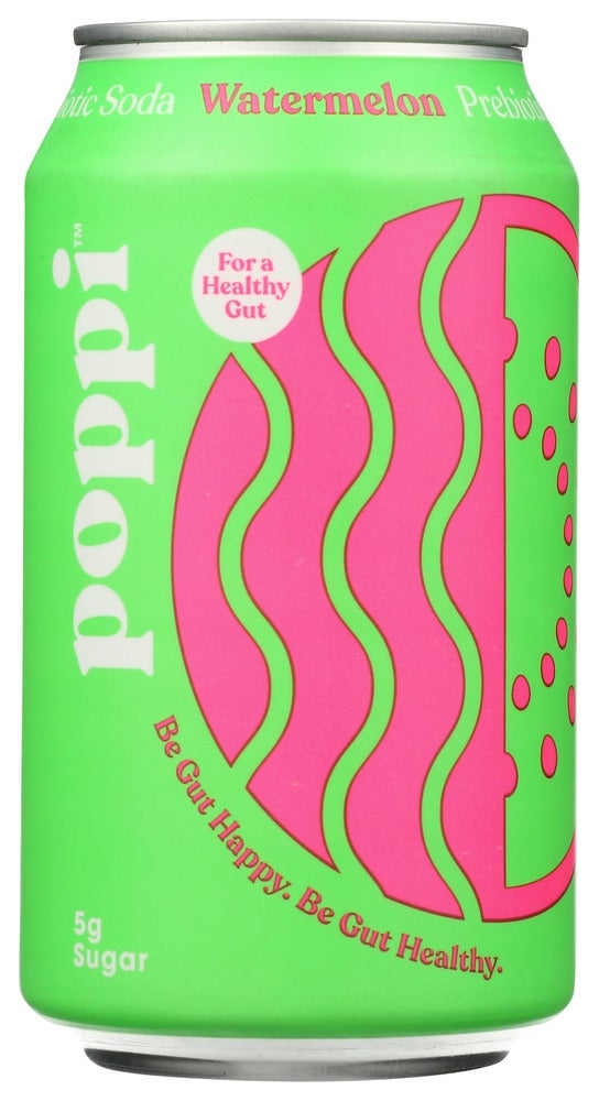 Soft Drink, Watermelon, Prebiotic, Single-Serve, Can,12 - 12 FLUID