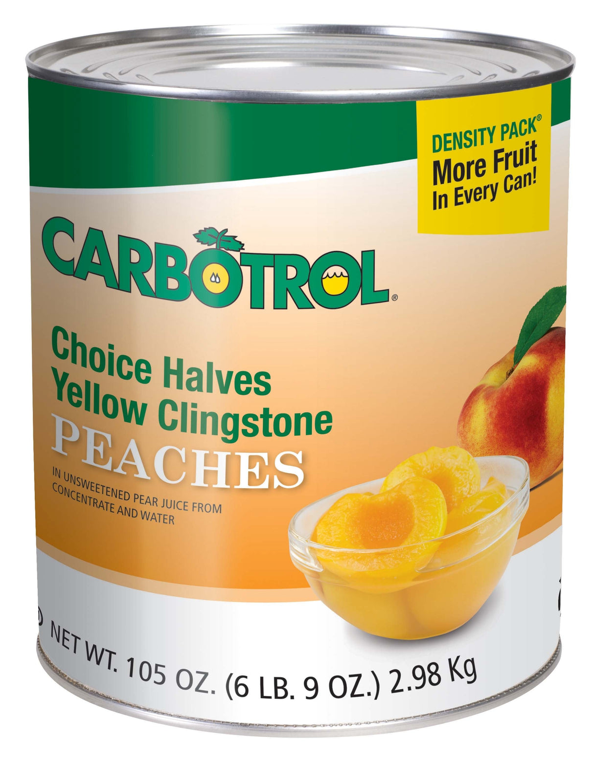 Peaches, Halved, in Juice, #10,6 - 105 OUNCE