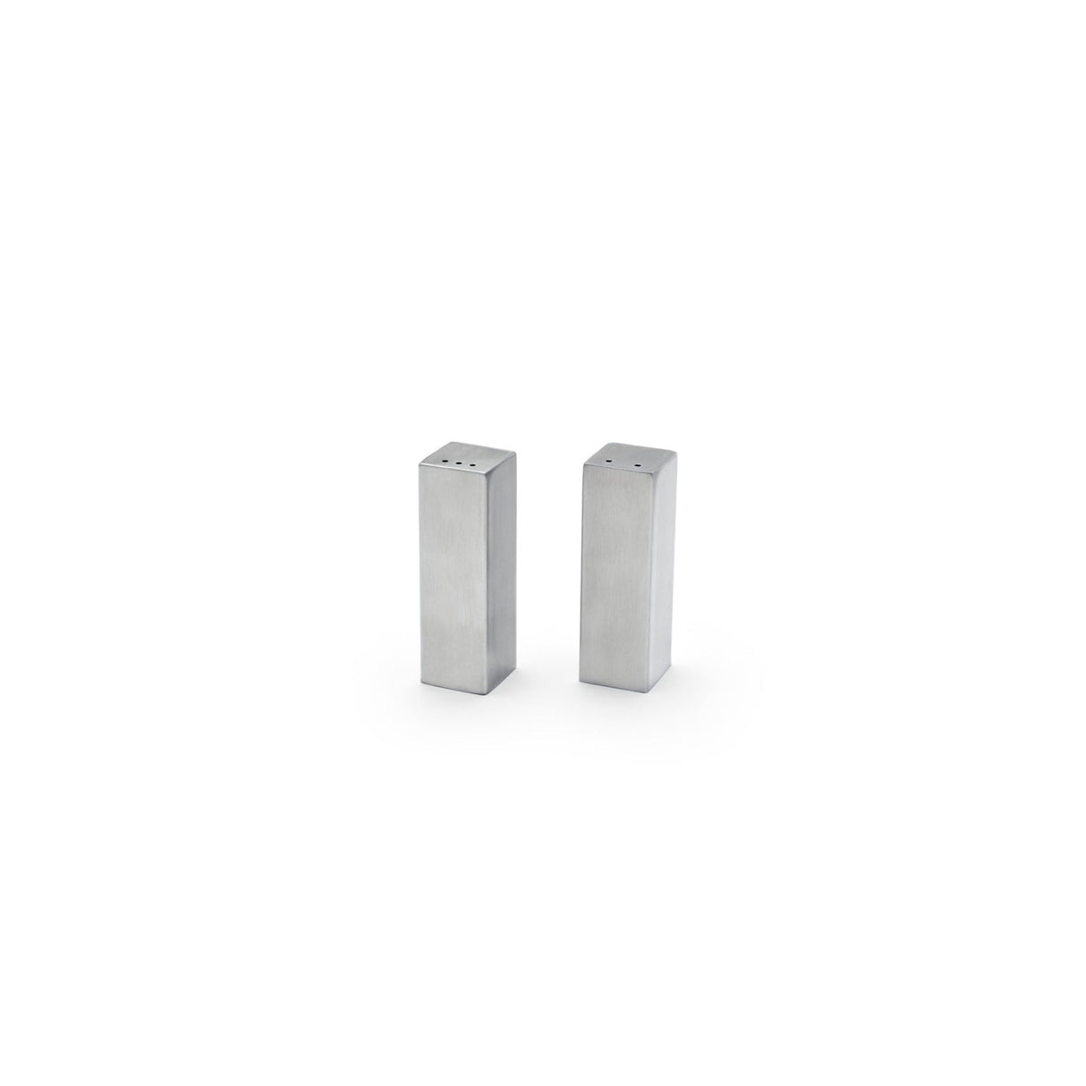 Shaker Sets, Salt & Pepper, 3 Inch, Brushed Silver, Stainless Steel,6 - 1 COUNT