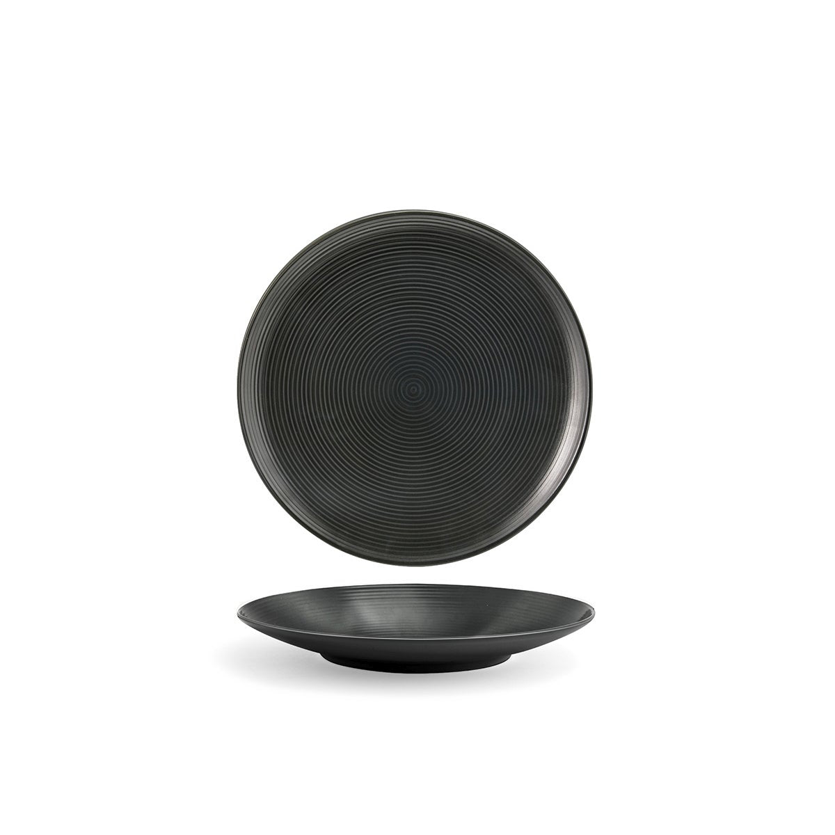 Plates, Porcelain, 9.5 Inch, Ink, Round,6 - 1 COUNT