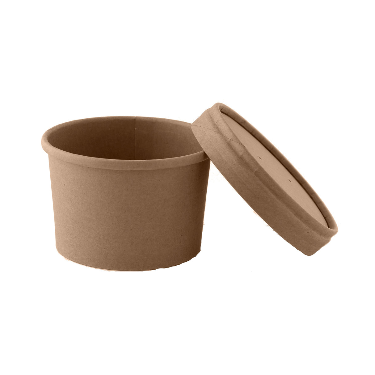 Cups, Soup, 8 Ounce, Paper, Brown Kraft, with Lid, 8 Ounce,20 - 25 COUNT