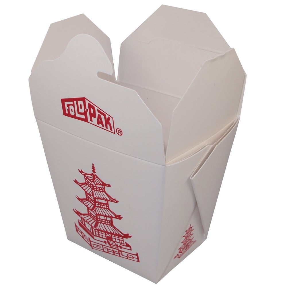 Pails, Food, #16, Paper, White Pagoda Print, Microwaveable,9 - 50 COUNT