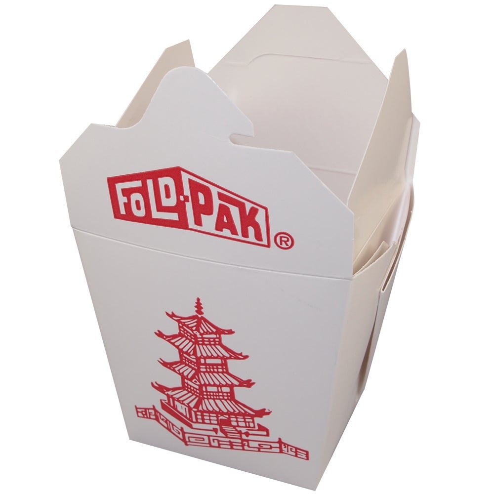 Pails, Food, #32, Paper, White Pagoda Print, Microwaveable,9 - 50 COUNT