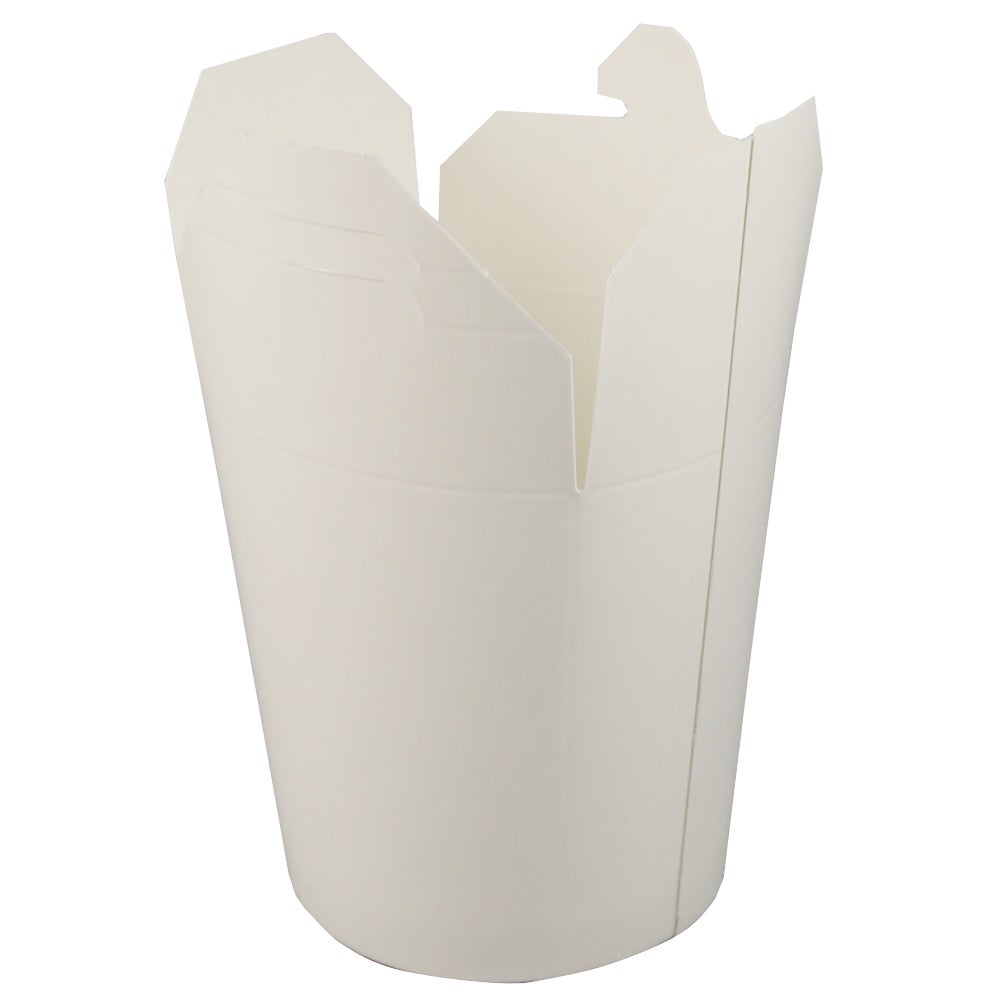 Containers, Food, #16, Paper, White, Round Bottom,20 - 25 COUNT