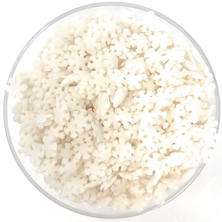 Sprinkles, Snowflake Shaped, White,6 - 1 POUND
