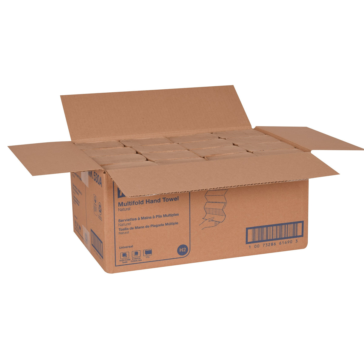 Towels, Multifold Hand, 1-Ply, Natural, 9.13 x 9.5 Inch,16 - 250 COUNT