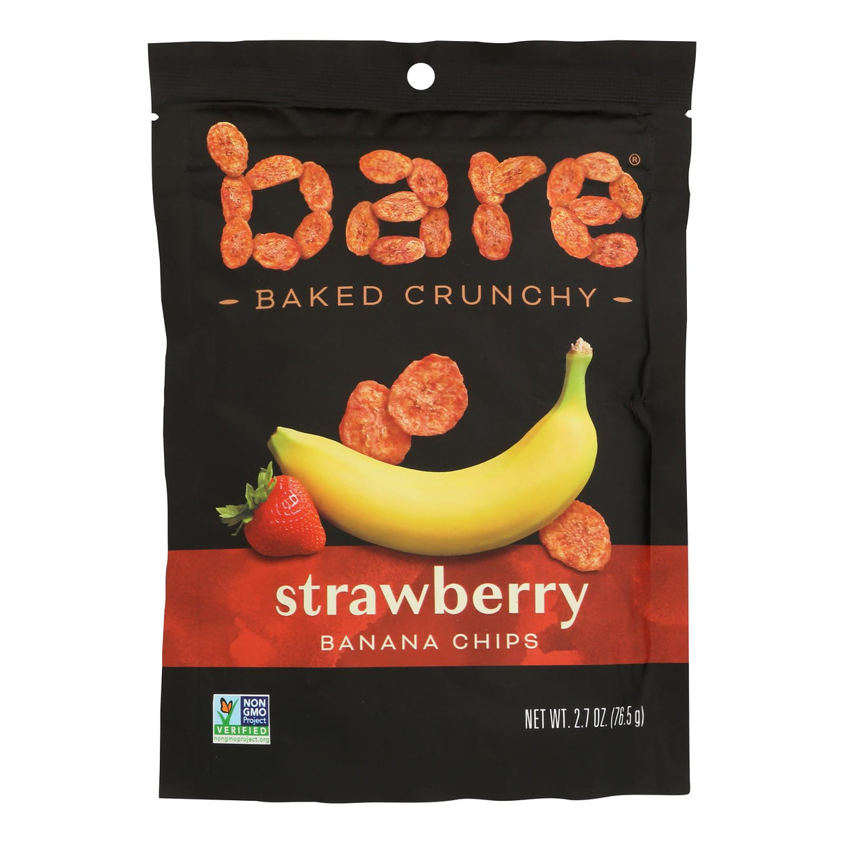 Banana Chips, Strawberry,12 - 2.7 OUNCE