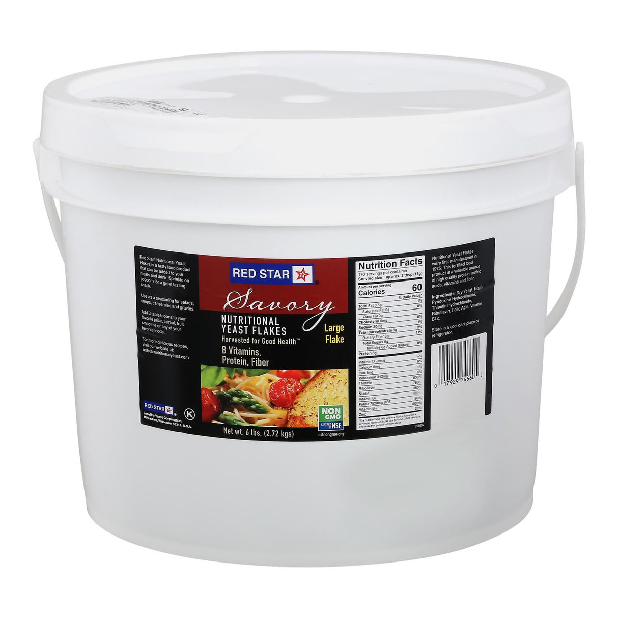 Yeast, Nutritional, Large Flake,1 - 6 POUND