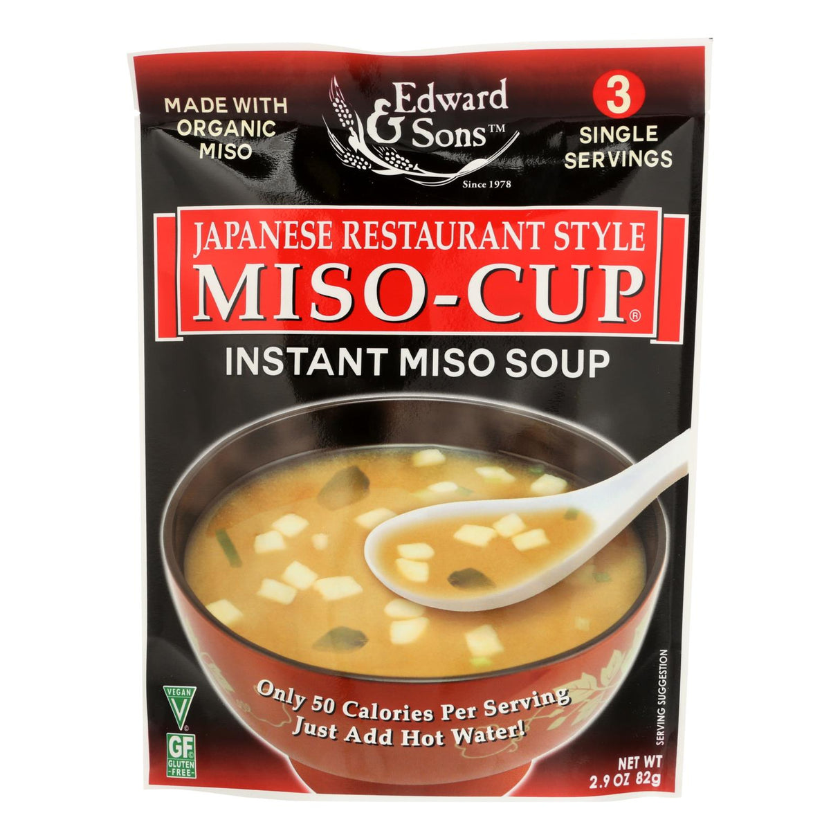 Soup, Miso, Instant, Single-Serve, Cup, 0.97 Ounce,6 - 3 COUNT