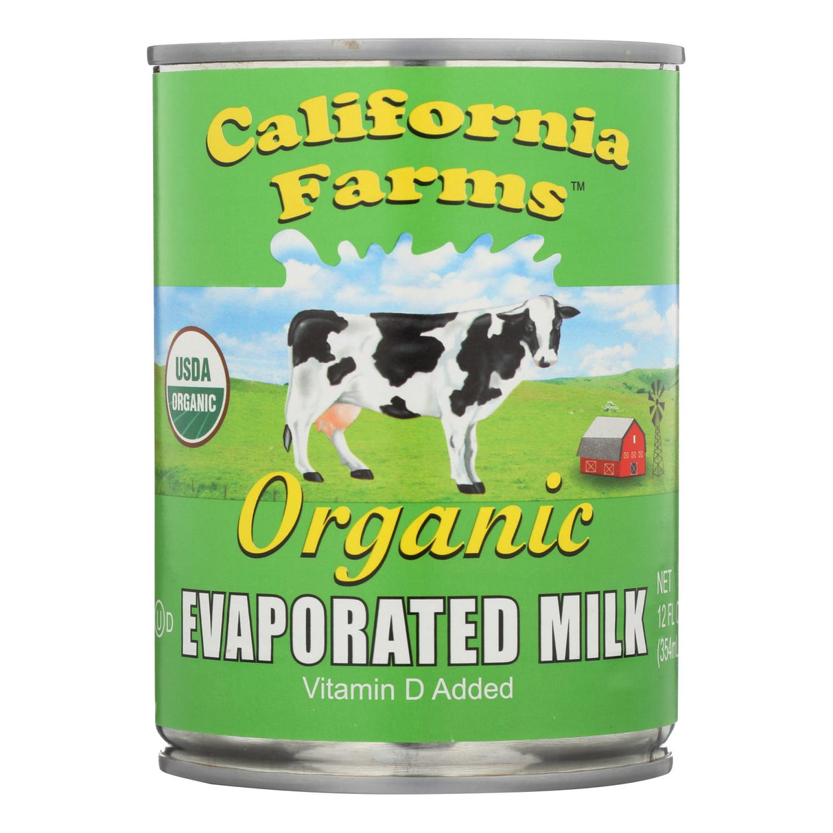 Milk, Evaporated, Contains Vitamin D, Shelf-Stable,24 - 12 FLUID
