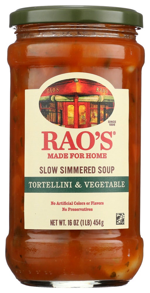 Soup, Tortellini & Vegetable, Glass,6 - 16 OUNCE